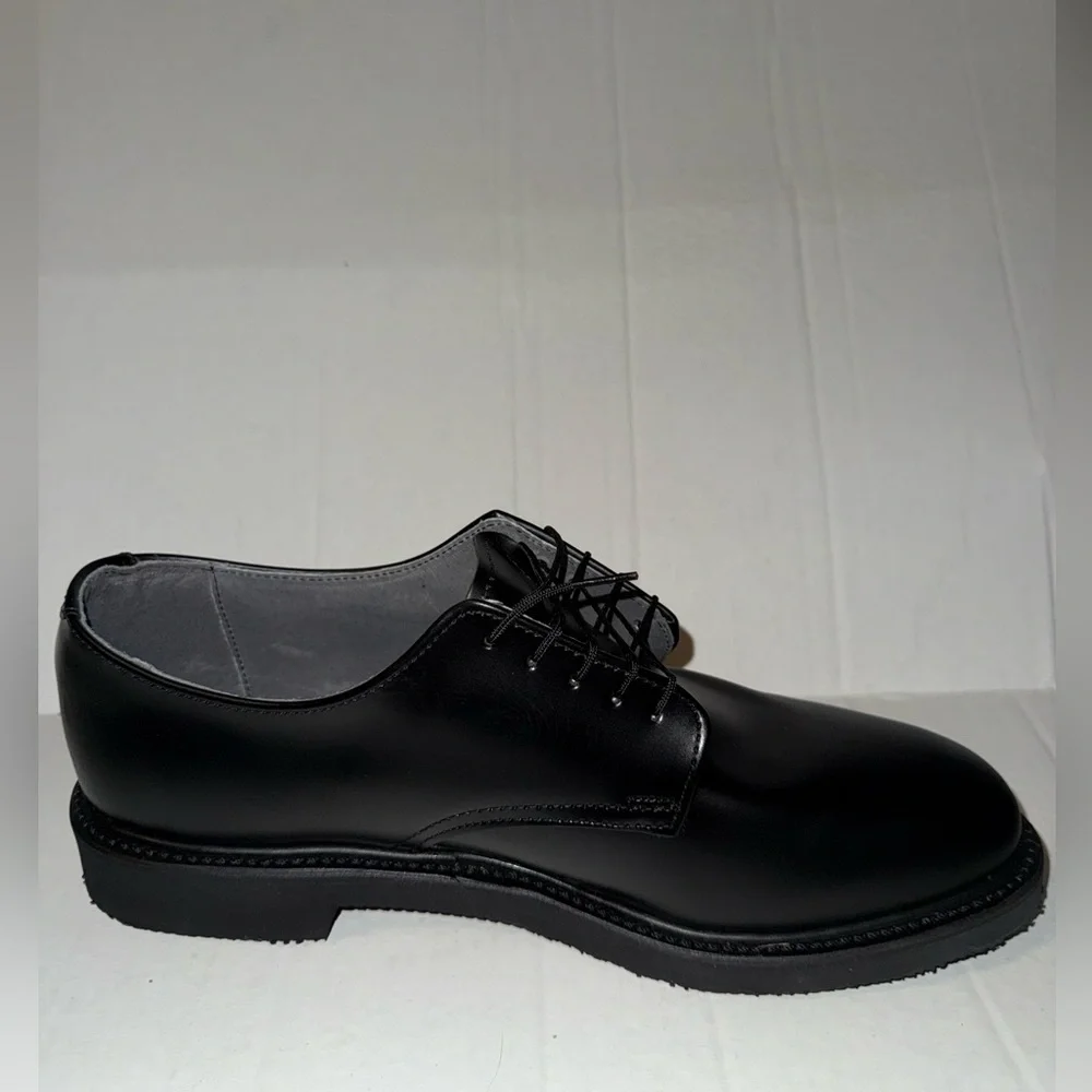 Thorogood 834-6130 Black Leather Oxford Shoes Postal Certified Mens Size 8.